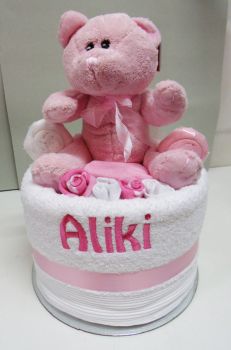 BEAR IN THE SNOW TUB PINK